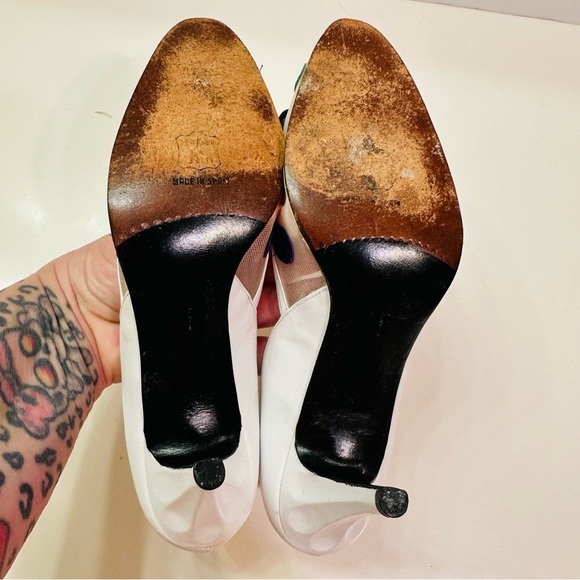 Stuart Weitzman for Mr. Seymour Vintage Mesh Heels 8.5 - Picture 7 of 9